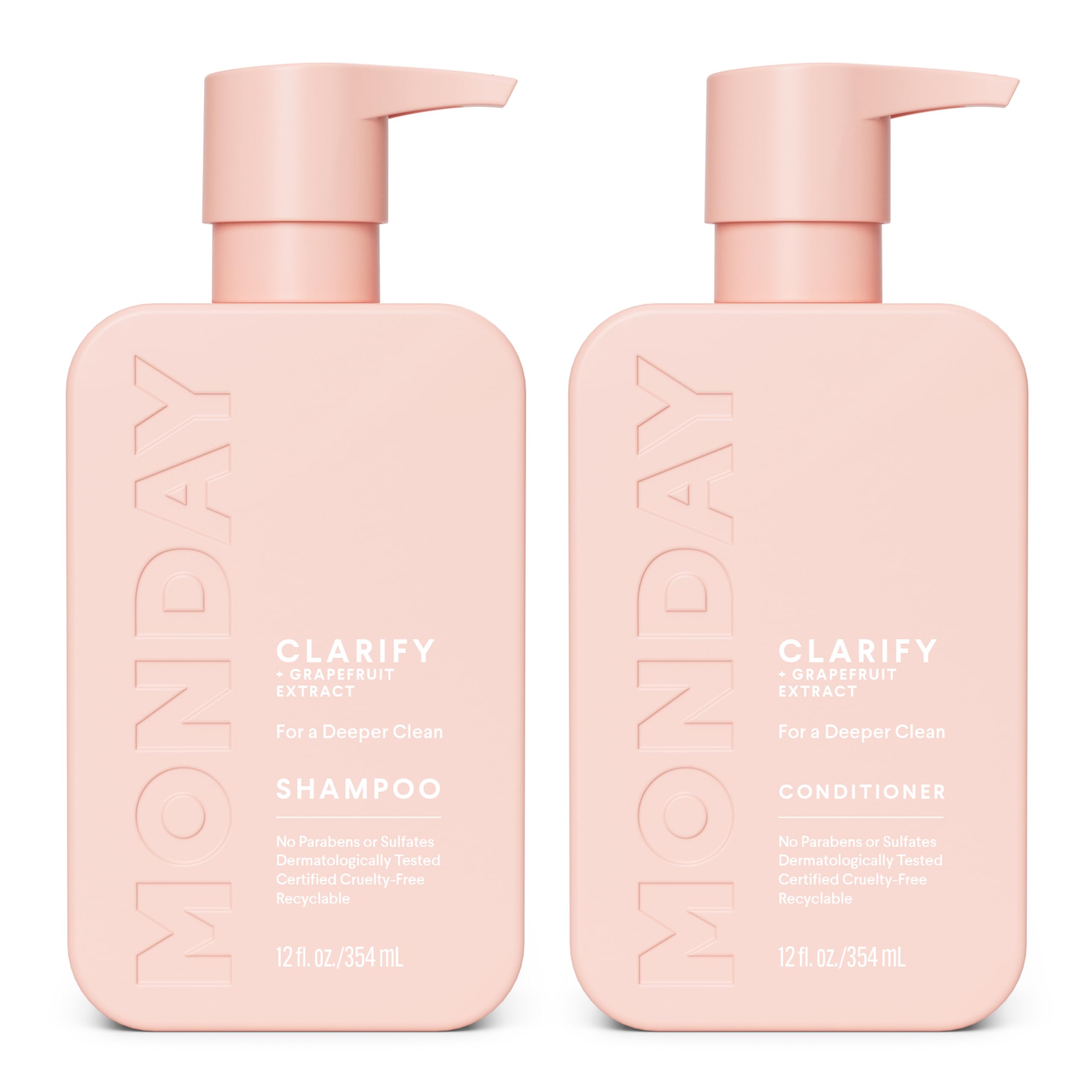 MONDAY HAIRCARE Clarify Shampoo and Conditioner Set for Oily Hair
| MONDAY HAIRCARE Clarify Shampoo and Conditioner Set