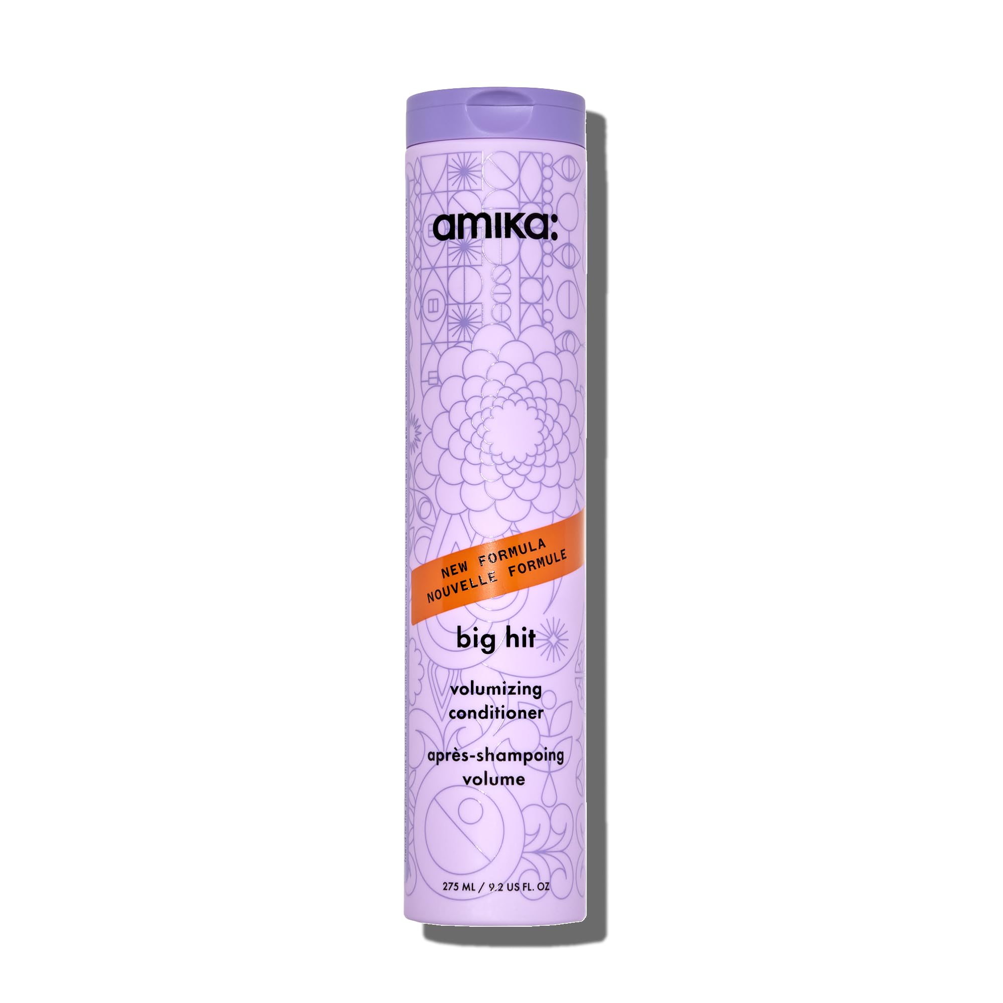 Amika Big Hit Volumizing Conditioner for Thick Hair, Stylish Volume Enhancer, Daily Use, Lightweight Formula, 12 oz