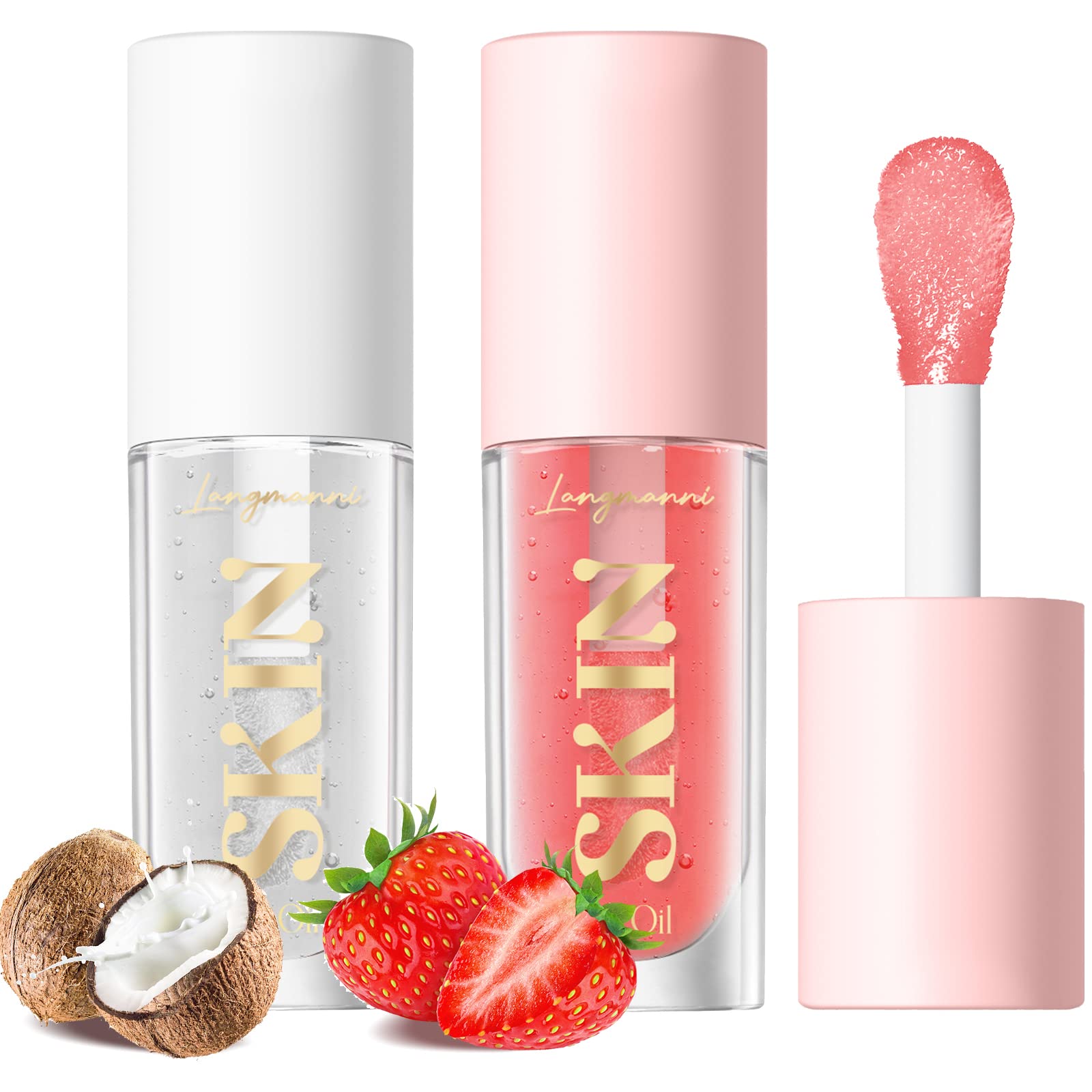 No-Sticky Gloss Lip Balm for Dry Lips Moisturizing and Hydrating (Strawberry+Coco Flavor)
| Fruit Flavoured Lip Oil Car